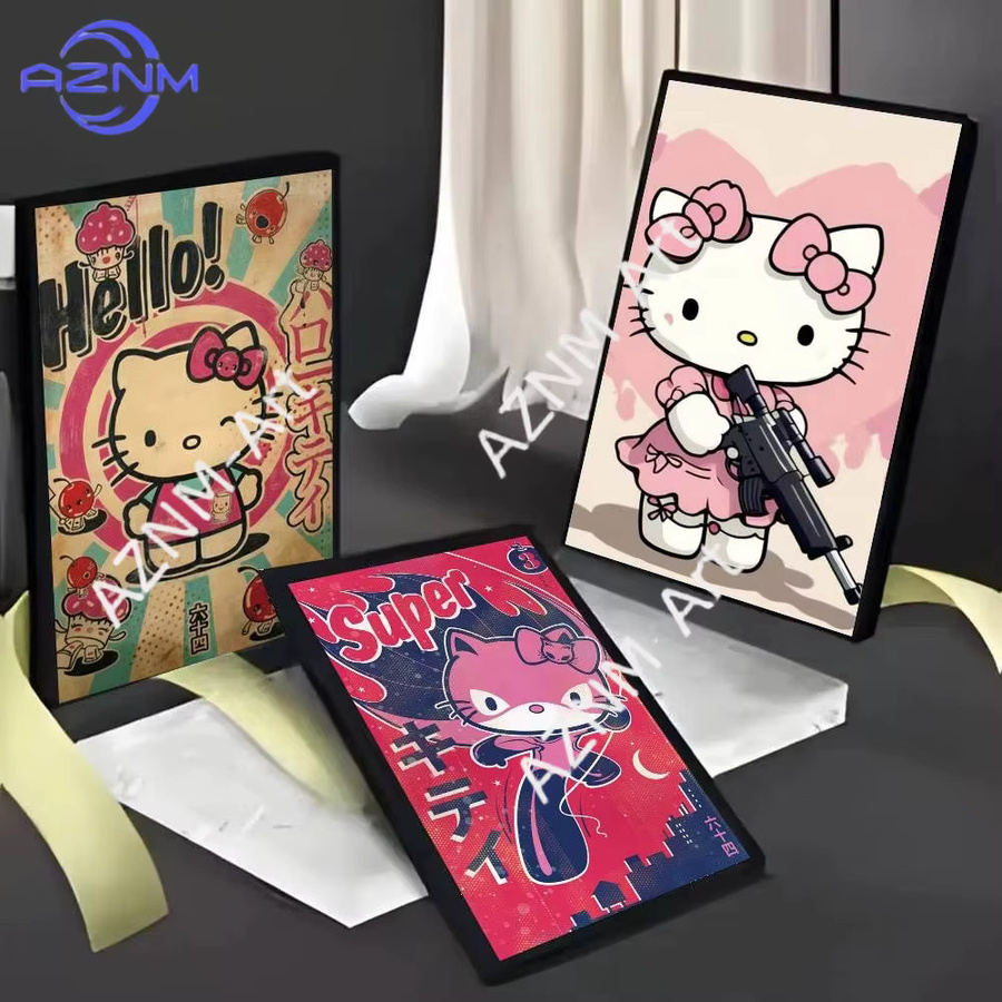 KAYOU Sanrio Hello Kitty Wandtattoo Selbstklebend Multicolour Modernes Poster für deine Heim-Deko - Bild 3
