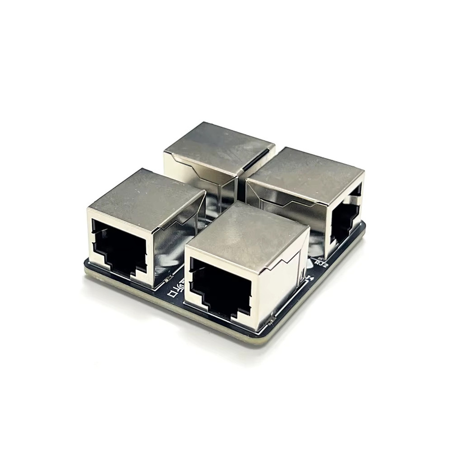 DEBROGLIE RJ45 Throwing Star LAN Tap Ethernet Paket Sniffer zur TCP/IP Datenüberwachung in Schwarz - Bild 2