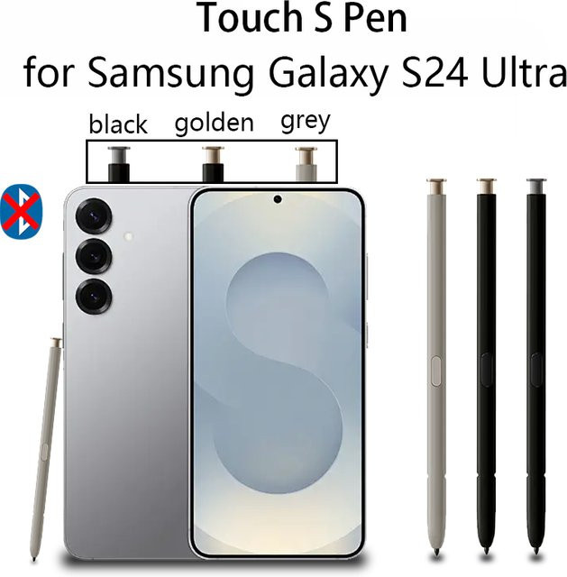 Stylus Pen Ersatz für Samsung Galaxy S24 Ultra SM-S928B SM-S928U SM-S928W in Schwarz ohne Bluetooth - Bild 1
