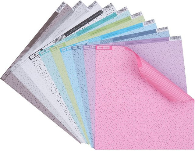 VBS Scrapbook-Papierset Little Star in Rosa, Flieder und Multicolor - Bild 1