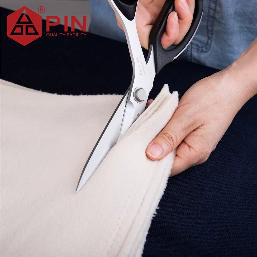Professionelles Nähscheren-Set aus Metall in Silber für Denim, Leder und Quiltzubehör, 20,3 cm, 25,4 cm und 30,5 cm - Bild 3