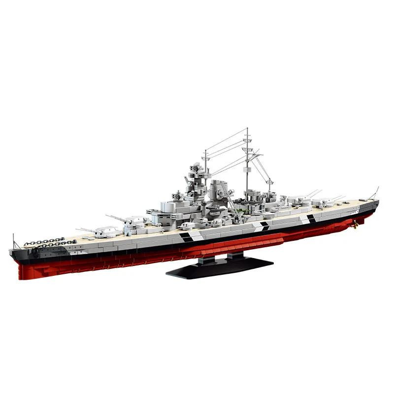 Linyi toy Bismarck Schlachtschiff Flugzeug Träger Konstruktionsset - Bild 4