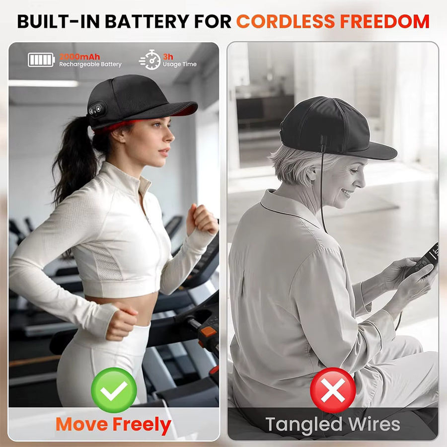 ZONGKUNG Rotlichtkappe für Haarwuchs, Unisex - Bild 4