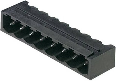 Weidmüller Stiftgehäuse-Platine BL/SL 5.08 in Schwarz, 6 Polzahl, Rastermaß: 5.08 mm, 350 Stück - Bild 1