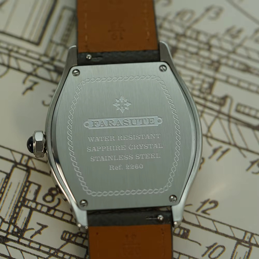 FARASUTE Armbanduhr, Quarz, Edelstahl, 36 mm, Herren, Saphirglas - Bild 4