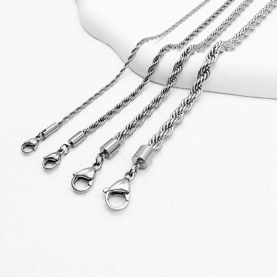 EMANCO Halskette Edelstahl, Silber, Unisex - Bild 3