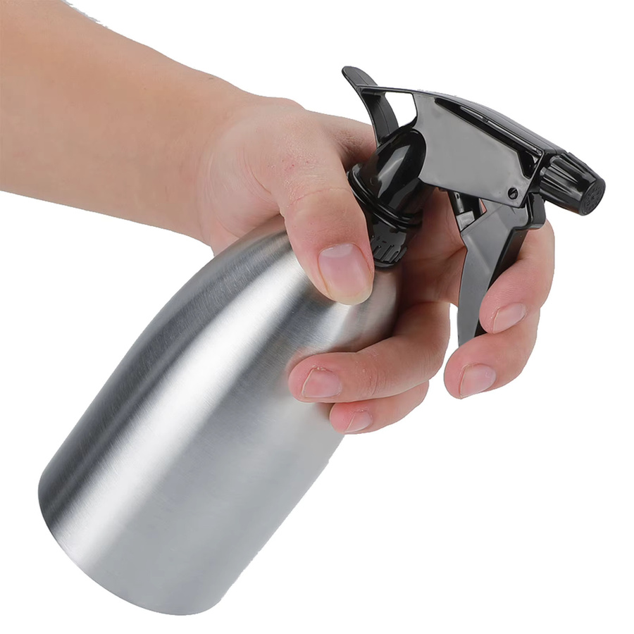 Wassersprüher aus Edelstahl in Silber für Haushalt und Garten, 400 ml bis 500 ml Füllmenge - Bild 4