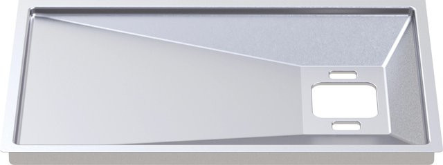 Edelstahl Fettablaufwanne in Silber für Jamestown Gasgrill KANE 2 - Bild 1