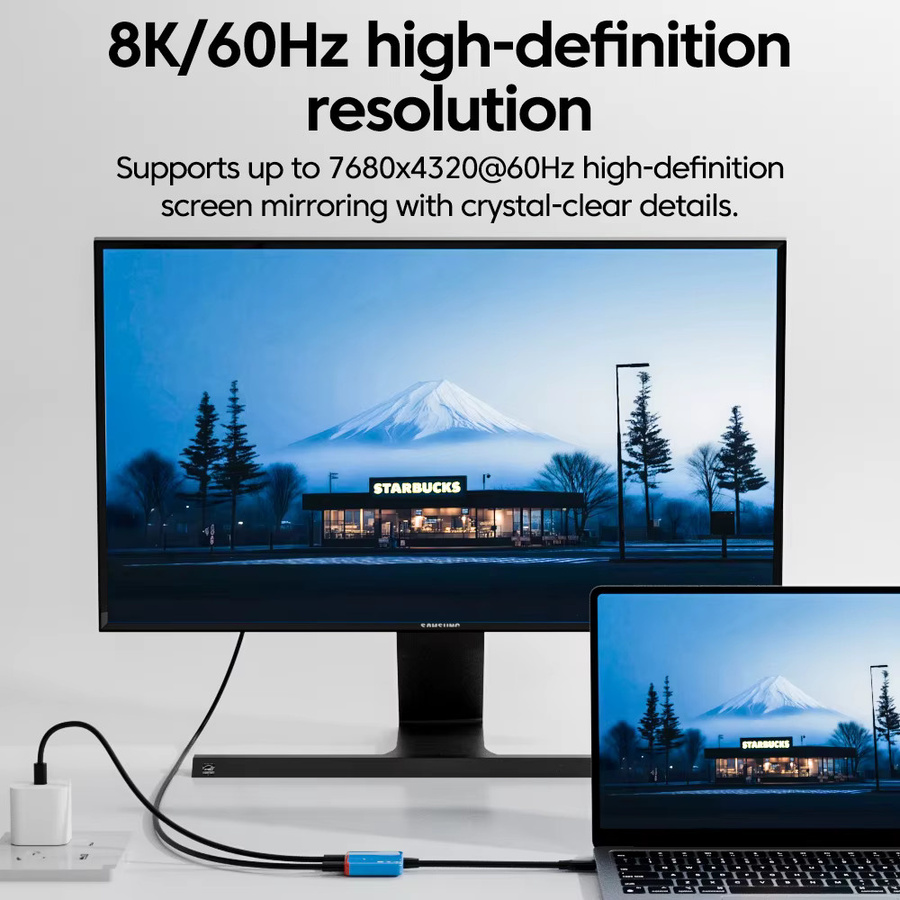 Hagibis USB-C Hub mit PD100W und 8K@60Hz Video-Capture-Karte für Streaming und Gaming in Blau - Bild 3