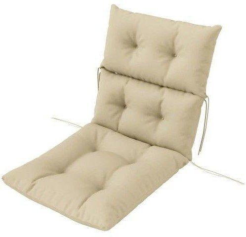 Stuhlkissen MUVOE in Beige mit Befestigungsbändern, B/H: 115 x 56 cm, Dicke: 10 cm - Bild 1