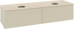 V&B Waschtischunterschrank Antao mit Beleuchtung, Grau lackiert, B/T: 160 x 50 cm - Bild 1