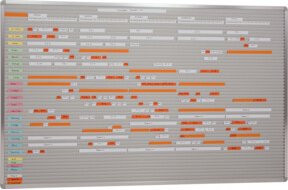 Eichner Whiteboard aus Kunststoff in Grau, B: 160 cm, H: 94 cm - Bild 1