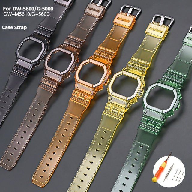 Casio Uhrenschutzhülle, Silikon, transparent, Unisex - Bild 1