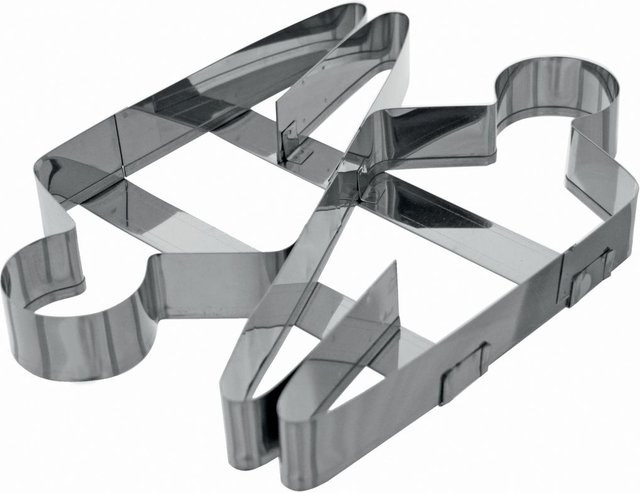 Schneider Ausstecher aus Edelstahl in Silber, Breite: 25 cm, Tiefe: 22 cm, Höhe: 1 cm - Bild 1