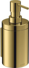 Hansgrohe Axor Uni. Circular Wandmontierter Lotionspender in Gold Optik, Breite: 7,6 cm, Tiefe: 7,6 cm, Höhe: 18,2 cm - Bild 1