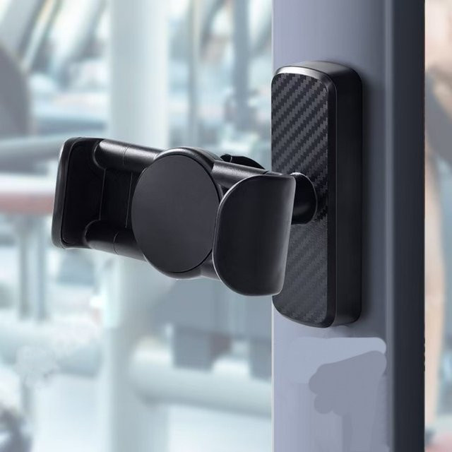 Magnetischer Handyhalter für Golfwagen und Autos mit 360 Grad Drehung in Schwarz, universelle Halterung für Smartphones und Tablets - Bild 1