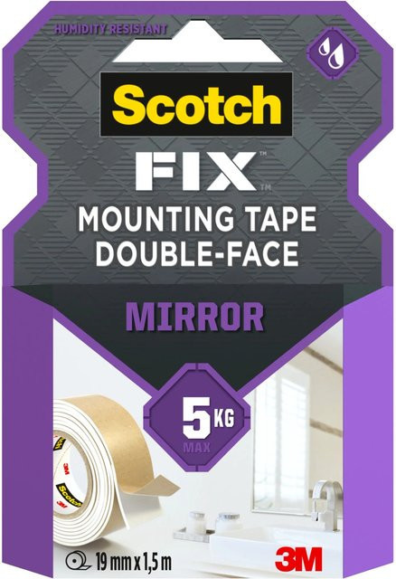Scotch-Fix Spiegelmontageband 4496W-1915-P Weiß, Breite: 1,9 cm, Länge: 150 cm - Bild 1