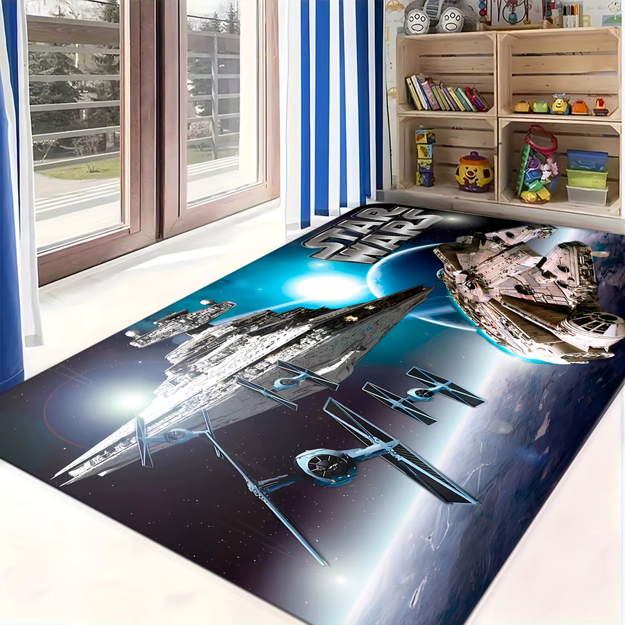 Star Wars Willkommens-Fußmatte von BEAST KINGDOM aus Polyester mit ikonischen Charakteren, rutschfest und handwaschbar, B/T: 60 x 60 cm, Farbe: Multicolour - Bild 5