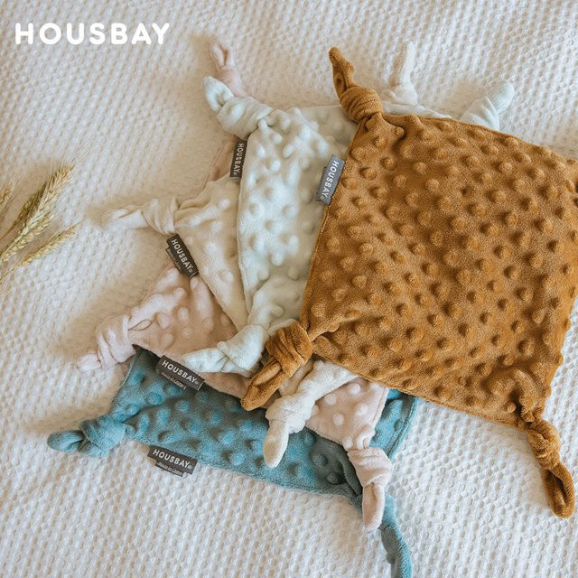 HOUSBAY Baby Decke für Neugeborene aus weichem Samt in Pink - Bild 1