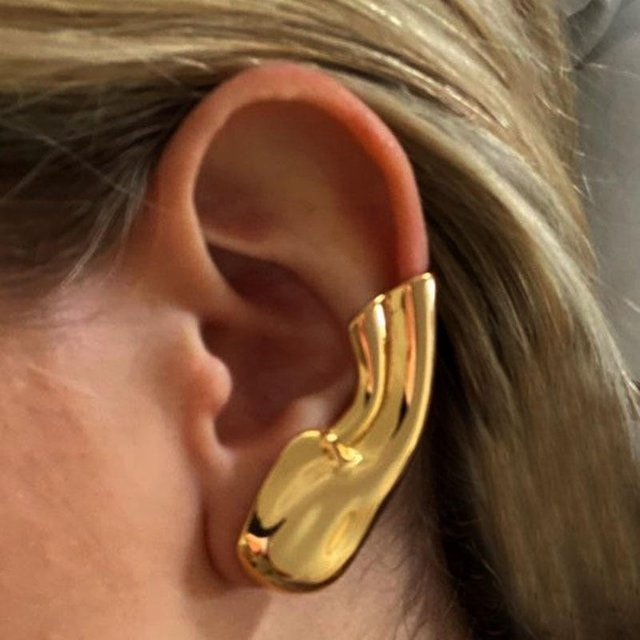 Allbestart Ohrringe Manschette, Messing, Gold, Unisex - Bild 1