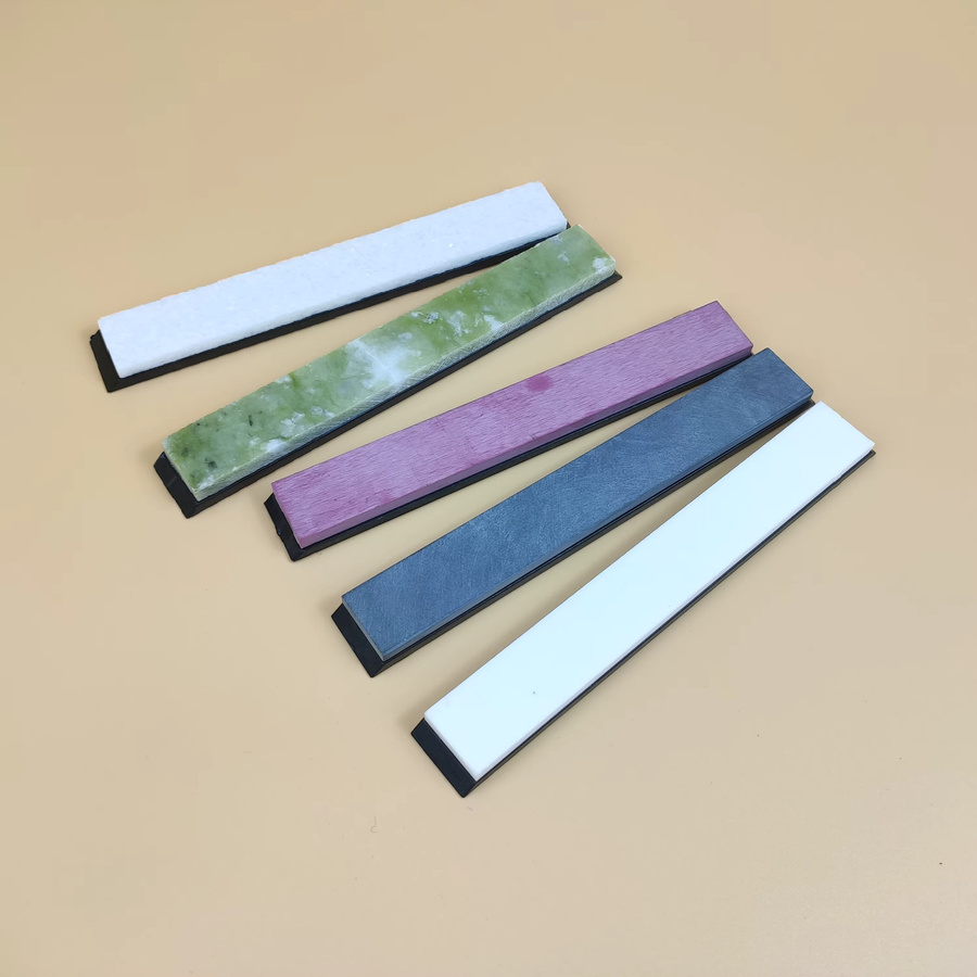 RSCHEF Natürlicher Achat-Schleifstein mit Basis, 1500-12000 Körnung, Multicolor, zum Messerschärfen mit festem Winkel - Bild 2