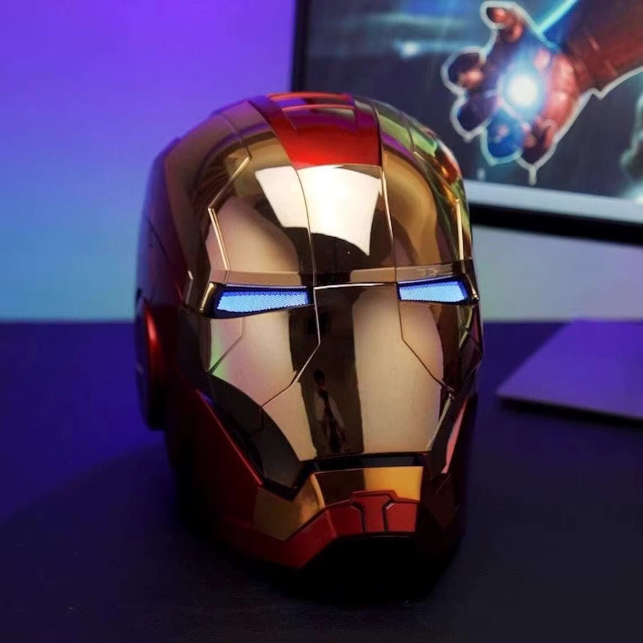 Bandai Marvel Iron Man Helm Cosplay, Modellspielzeug, mit Licht und Sprachsteuerung - Bild 2