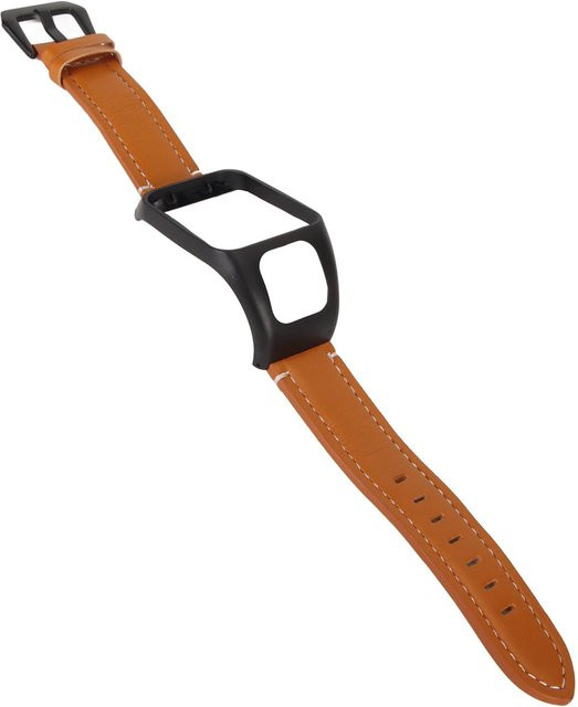 TOMTOM Uhrenarmband Leder, Vintage, Schwarz, Unisex - Bild 1