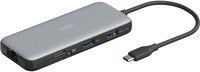 Digitus USB-C Dockingstation DA-70914 mit 7 Ports, HDMI 4K UHD, USB-A, Ethernet/LAN und USB-C Power Delivery in Schwarz oder Grau - Bild 1
