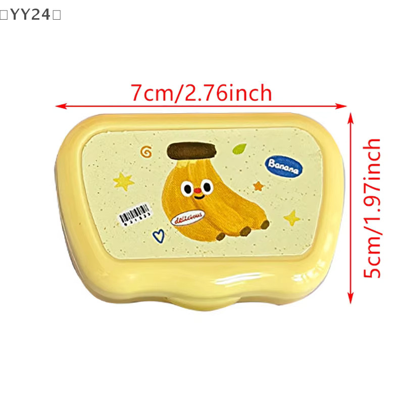 SAFENH Kontaktlinsenbox mit Pinzette und Saugstab, Cartoon Fruits - Bild 5