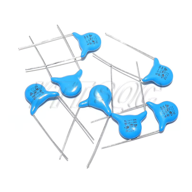 20er Set Sicherheitskondensatoren Y1 Y2 X1 Typen in Blau mit verschiedenen Kapazitäten von 470PF bis 10NF und Spannungen bis 400VAC - Bild 1
