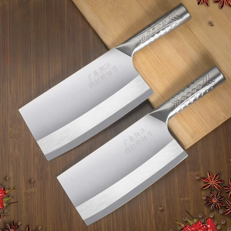 SHUOJI Chinesisches Küchenmesser Set aus Edelstahl in Silber - Bild 2