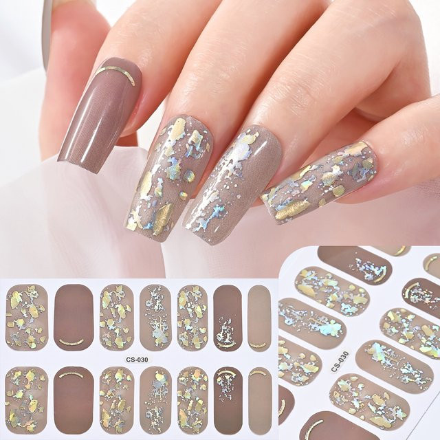 HotPress Nagel Aufkleber 3D Dazzling Folie, Glänzend, Damen - Bild 1
