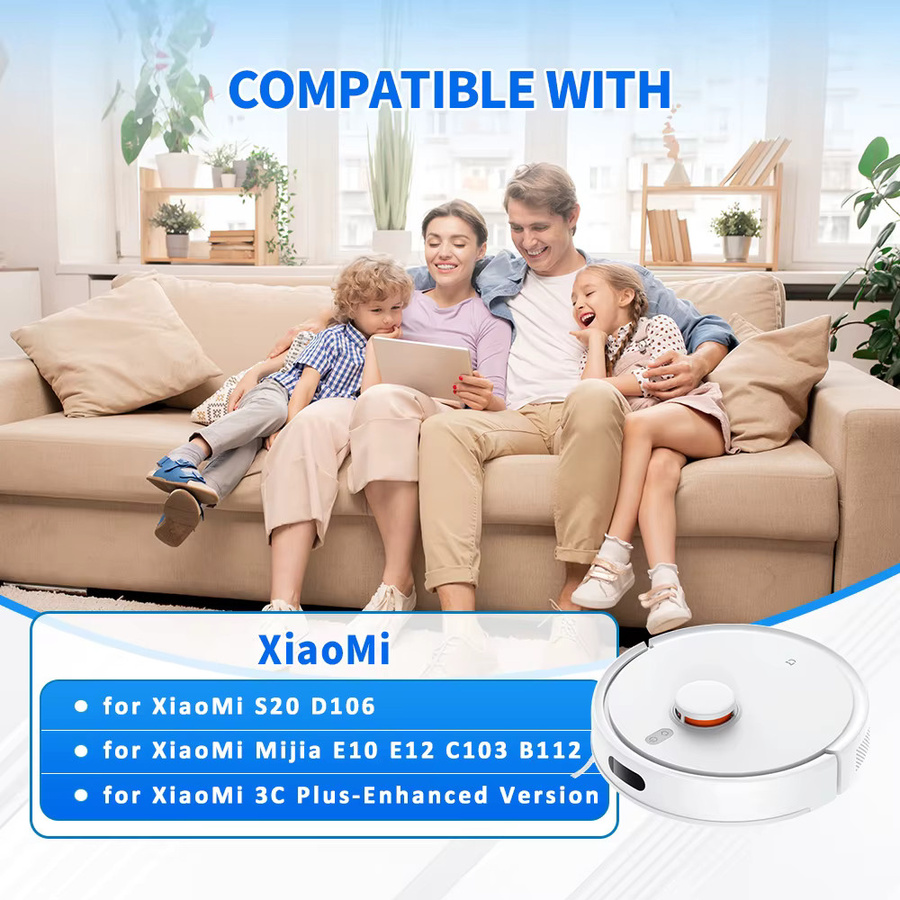 Hepa-Filterteile für Xiaomi C103 3C Enhanced Edition E12 E10 E10C B112 S20 D106 3C Plus Roboter in Weiß - Bild 2