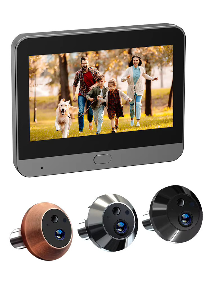 Tuya SmartLife Mini WLAN Digitaler Türspion mit 3MP Kamera, Nachtsicht und PIR-Bewegungserkennung in Schwarz - Bild 5