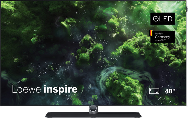 Loewe inspire 48 dr+ OLED-TV in Basaltgrau, 121 cm (48 Zoll), 4K Ultra HD, Smart-TV mit Sprachsteuerung, 120 Hz, Wi-Fi und Bluetooth - Bild 1
