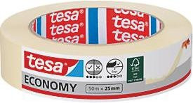tesa Malerband Economy in Beige und Weiß, Breite: 25 mm, Länge: 50 m - Bild 1