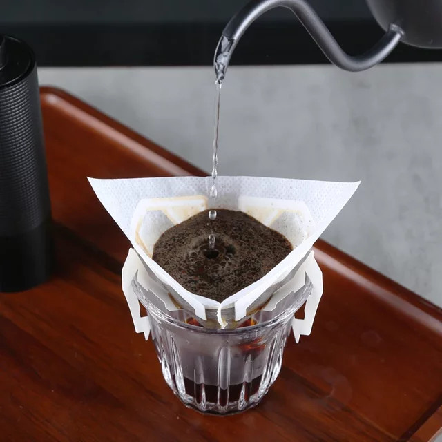 HAVMORE Einweg Kaffee Filterbeutel zum Aufhängen, Tragbare Kaffee-Drip-Filter für Espresso und Tee, Weiß - Bild 1