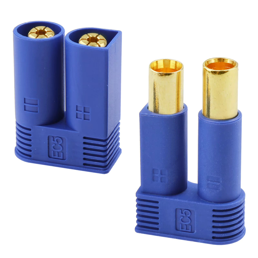 HobbyPark RC EC5 5,0 mm Bananenstecker Set mit männlichen und weiblichen Steckverbindern für LiPo-Akku, ESC und Elektromotoren, 10 Paare - Bild 3