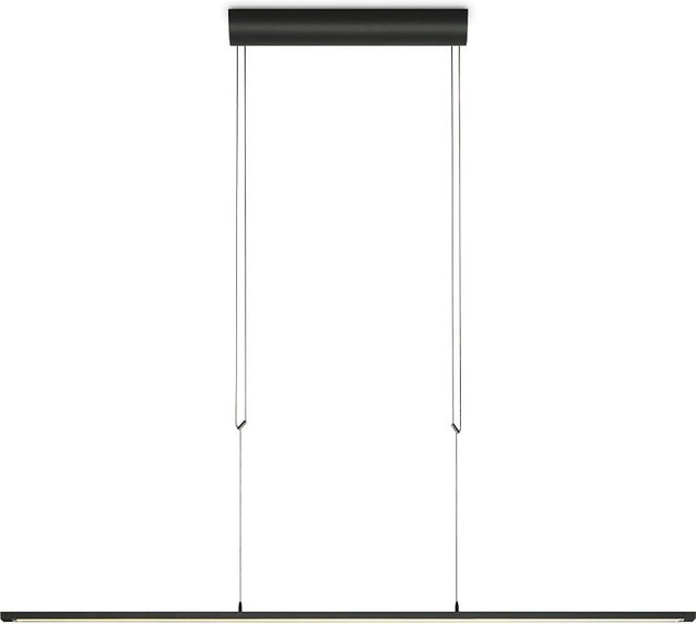 Oligo Lisgo Sky Straight LED-Pendelleuchte Schwarz Matt, dimmbar, warmweiß 2700K, B/H: 126,5 x 28,0 cm - Bild 1
