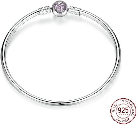 YIRAN Jewelry Armband, 925 Silber, Herz, Kristall, Zirkonia, Damen, 19cm - Bild 1