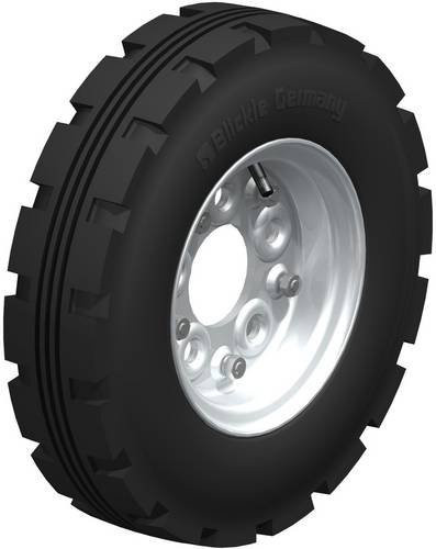 Blickle Anflanschrad Rad-Luftreifen PA 430/5 in Schwarz und Silber, Durchmesser: 420 mm, Tragfähigkeit: 650 kg - Bild 1