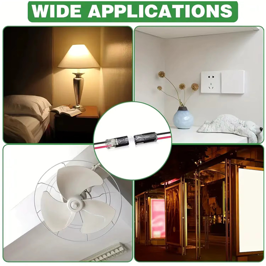 Verriegelbare Steckbare Doppeldraht-LED-Verbinder 2-Pin 2-Wege Universelle Kompakte Kabelverbinder - Bild 5