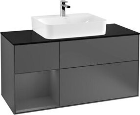V&B Waschtischunterschrank Finion in Anthrazit, Breite: 120 cm, Tiefe: 50,1 cm, Höhe: 50,1 cm - Bild 1