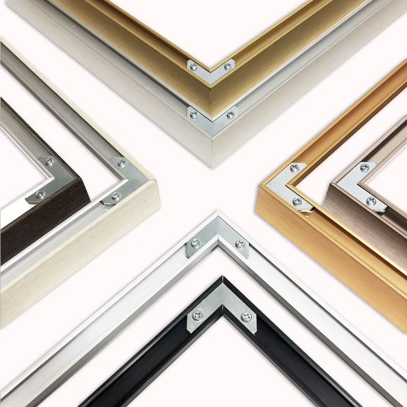 Little PP Bilderrahmen aus Aluminiumlegierung für Leinwand und Ölgemälde, Gold und Schwarz, B/H: 45 x 45 cm - Bild 4