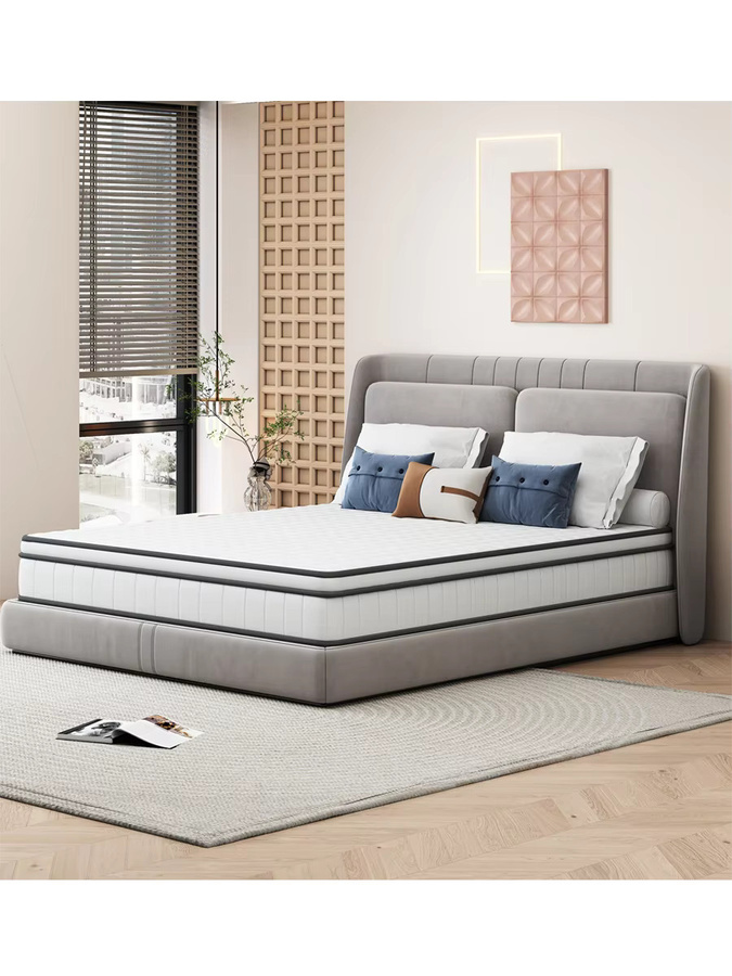 Anajqaqia Taschenfederkernmatratze mit atmungsaktivem Schaumstoff, Weiß, B/T: 140 x 190 cm, Höhe: 25 cm - Bild 3