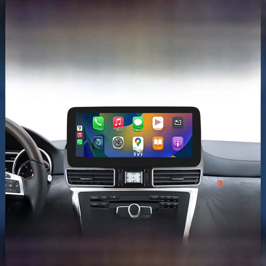 Road Top 12,3 Zoll Multimedia Display mit Touchscreen für Mercedes Benz ML W166, GL X166, GLE und GLS (2012-2018) mit Wireless CarPlay, Android Auto und Wi-Fi in Schwarz - Bild 1
