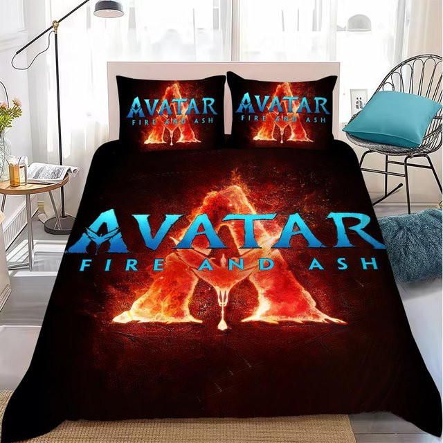 Avatar Feuer und Asche Bettwäsche-Set 3-teilig, rot, B/H: 140 x 210 cm - Bild 1