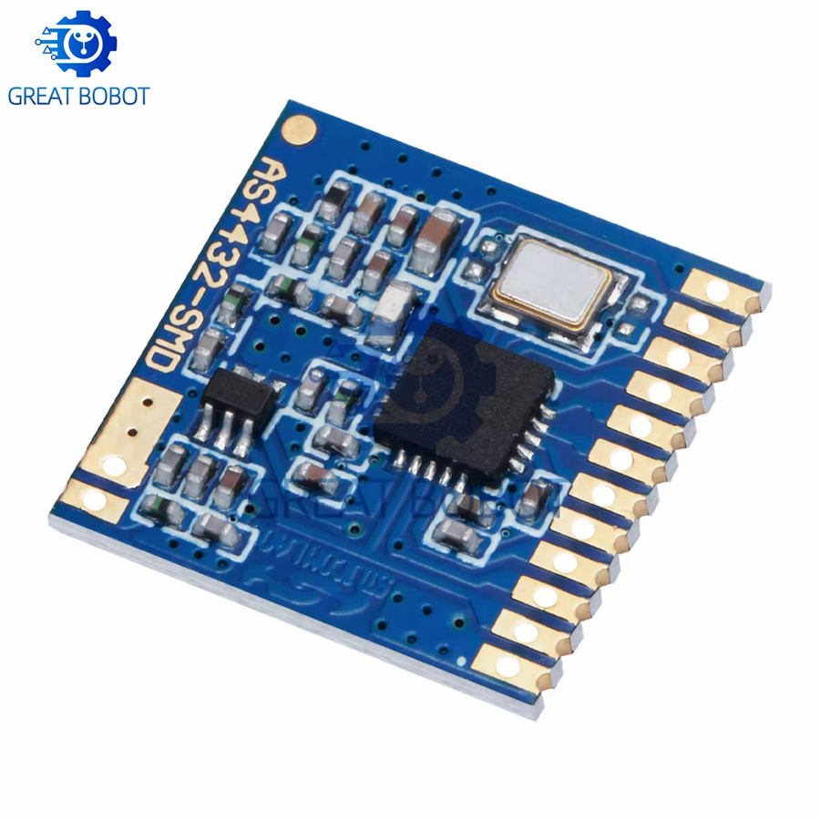Baishundianzi BS AS4432 SMD Si4432 Funkmodul 433 MHz in Blau mit 100 mW und 1,5 km Reichweite - Bild 2