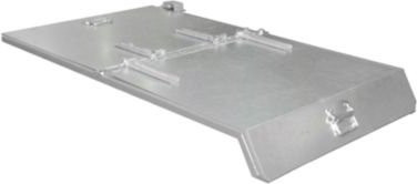 Bauer 2-teiliger Deckel in Silber für EXPO Spänebehälter, passgenau für EXPO 300, EXPO-E 300, SK 300, 3S 300 und S3S 300 - Bild 1