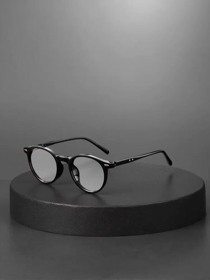 Cs Cojos Korrektionsbrille Panto, Vollrand, Kunststoff, Unisex, black - Bild 3